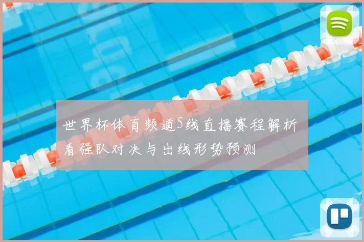 世界杯体育频道5线直播赛程解析 看强队对决与出线形势预测